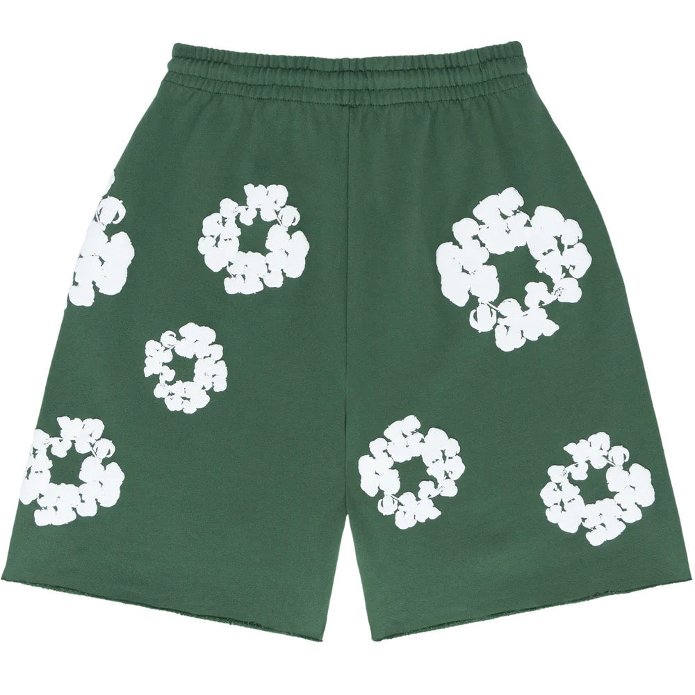 "Flower" Shorts Green