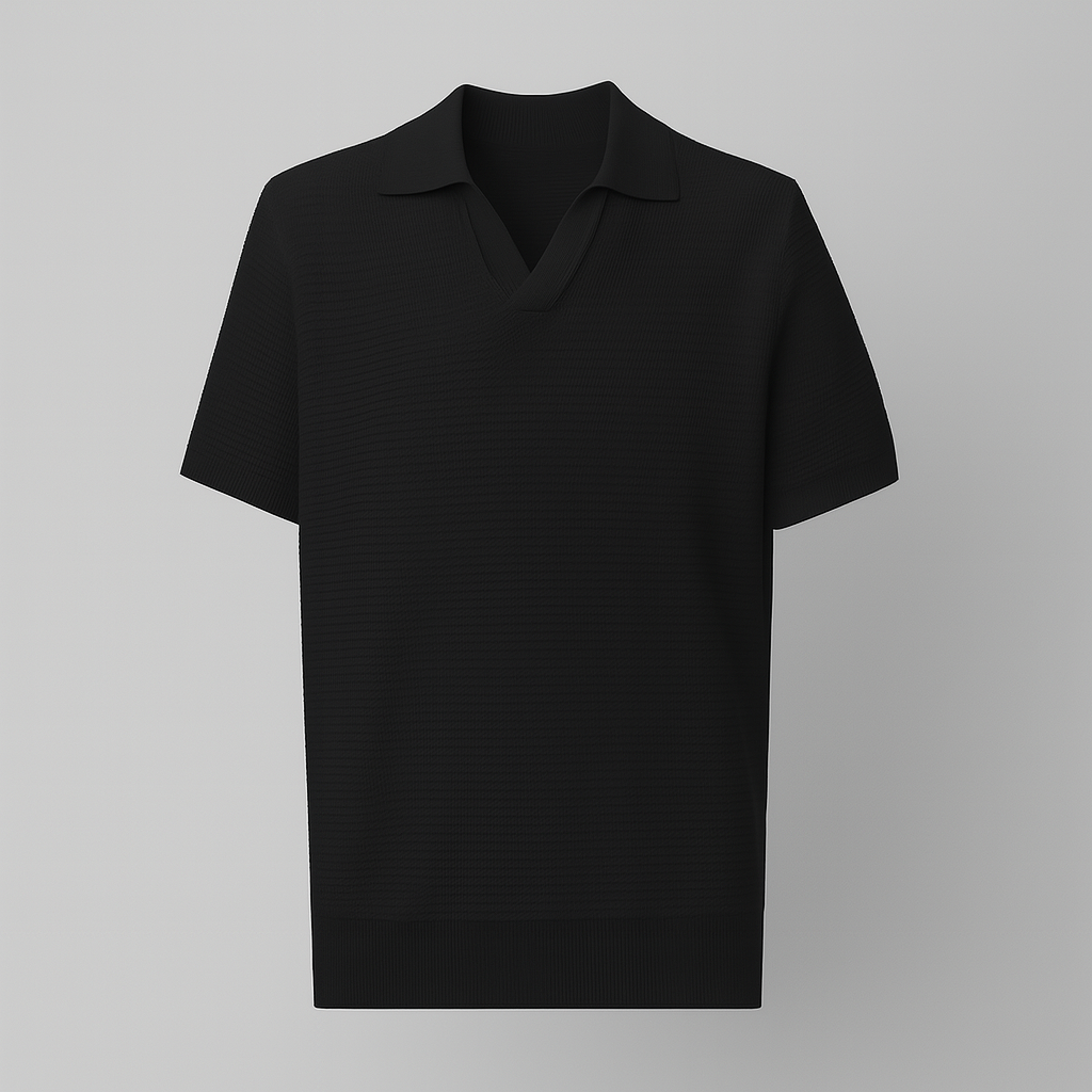 POLOHEMD AUS BAUMWOLLE – CREMEWEISS