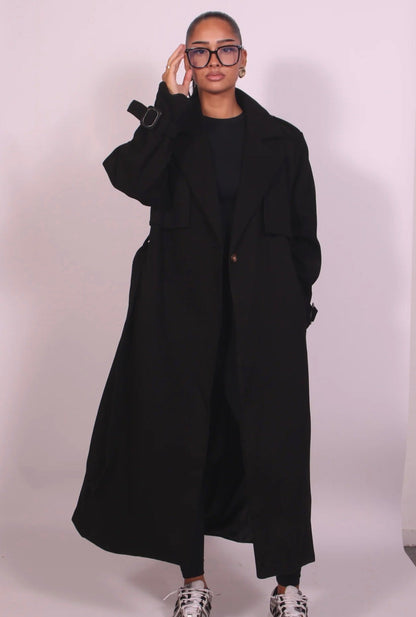 WINTER TRENCH BLACK