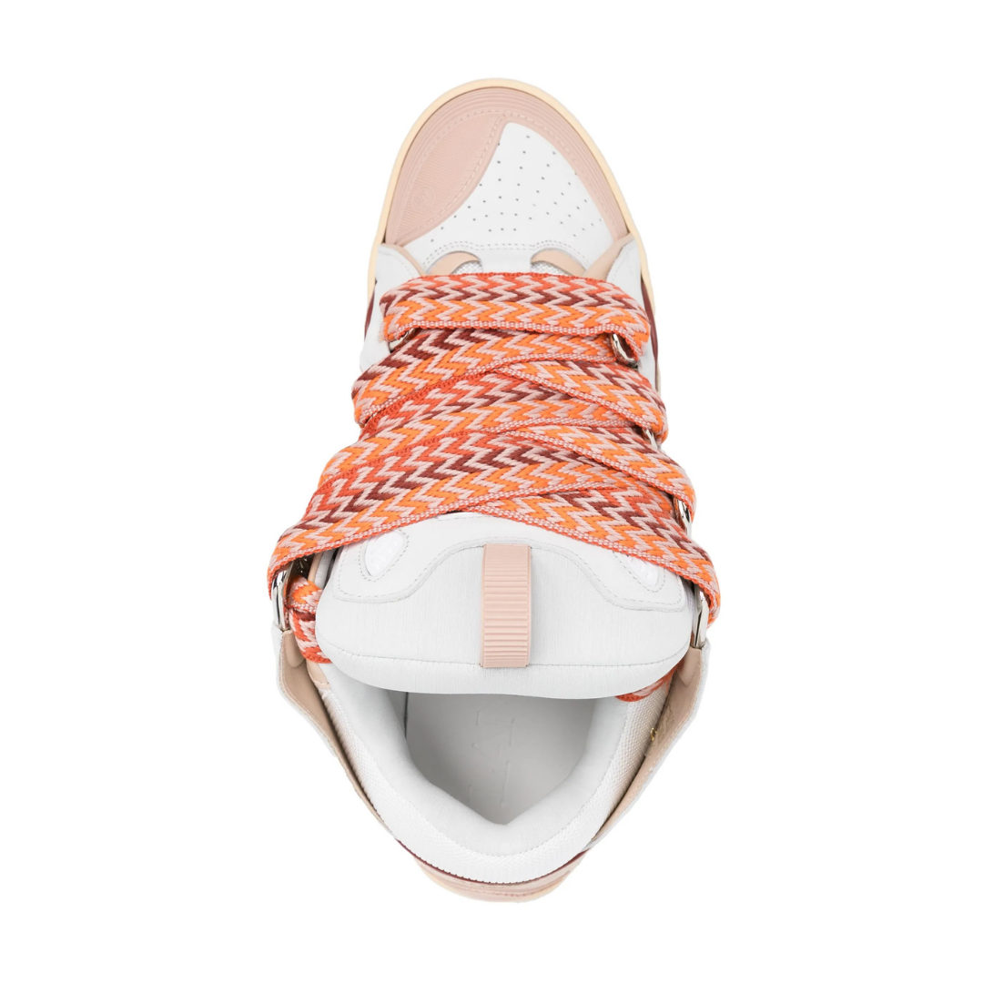 Curb White Orange Pink