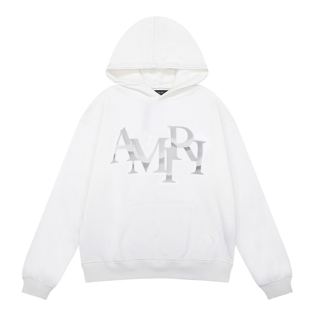 Amr Staggered Logo Hoodie