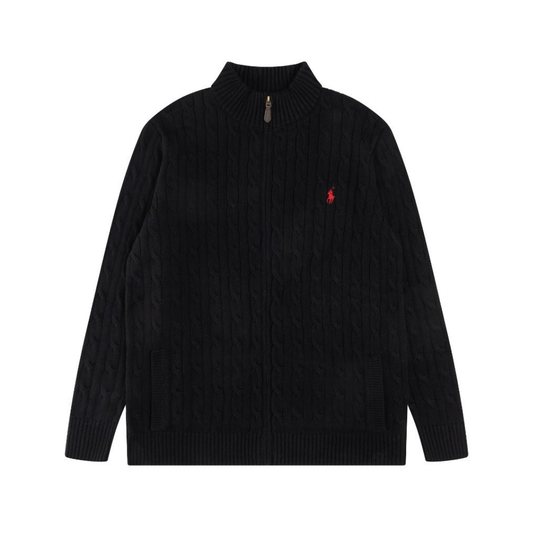 Polo Full Zip Sweater