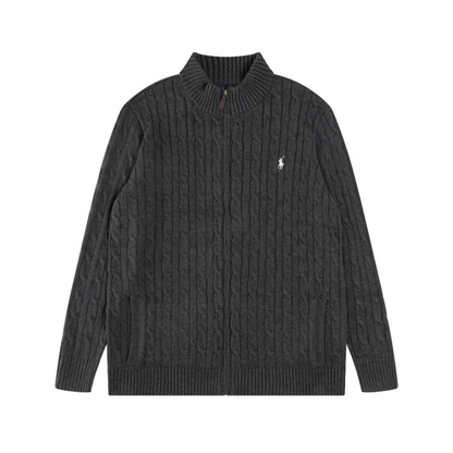 Polo Full Zip Sweater