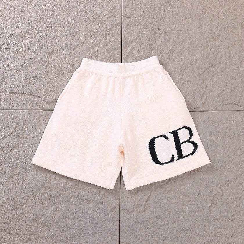 "CB" Shorts Beige