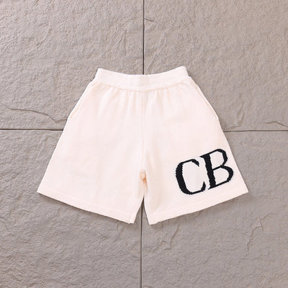 "CB" Shorts Beige
