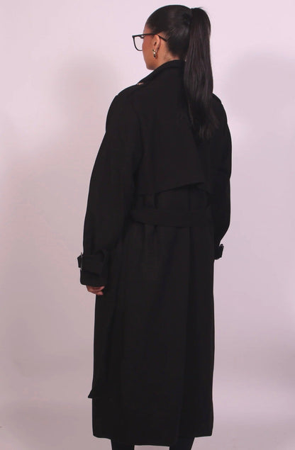 WINTER TRENCH BLACK