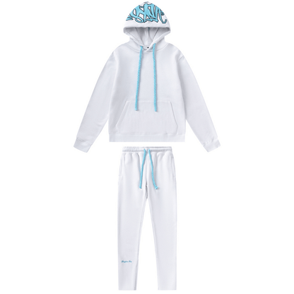 Syna White Blue Tracksuit